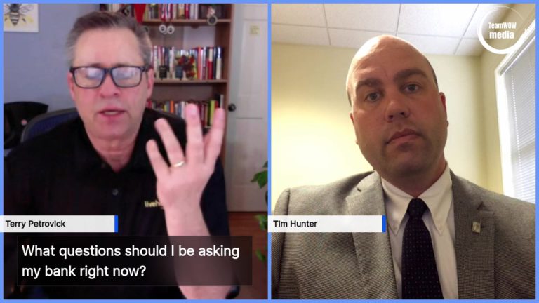 What questions should YOU be asking your bank right now?